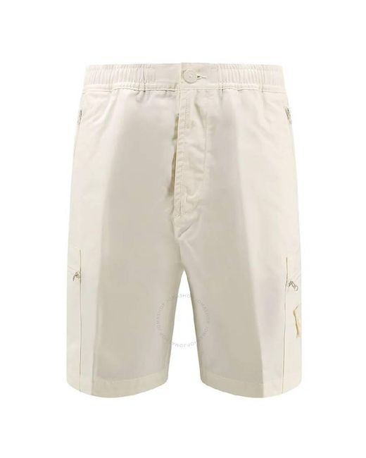 Stone Island Natural Bermuda Drawstring Cotton Short, Waist for men