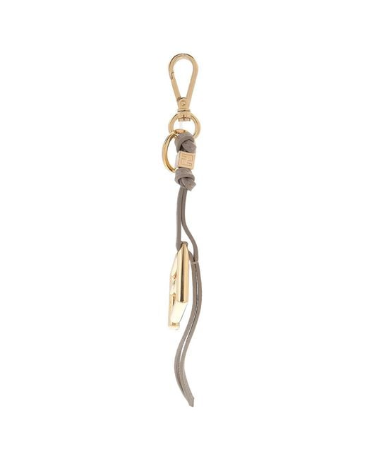 Fendi Metallic Diagonal Ff Key Charm
