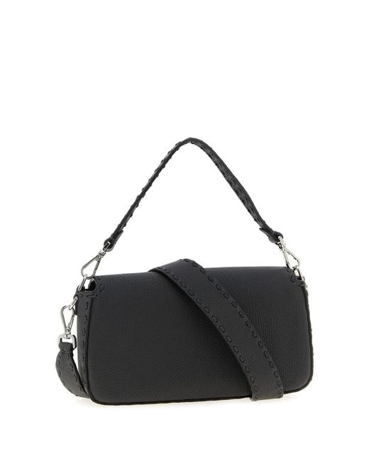 Fendi Black Baguette Shoulder Bag