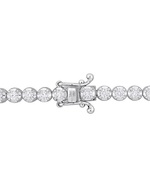 Created Forever Metallic 2 1/2 Ct Tdw Lab-Created Diamond Tennis Bracelet
