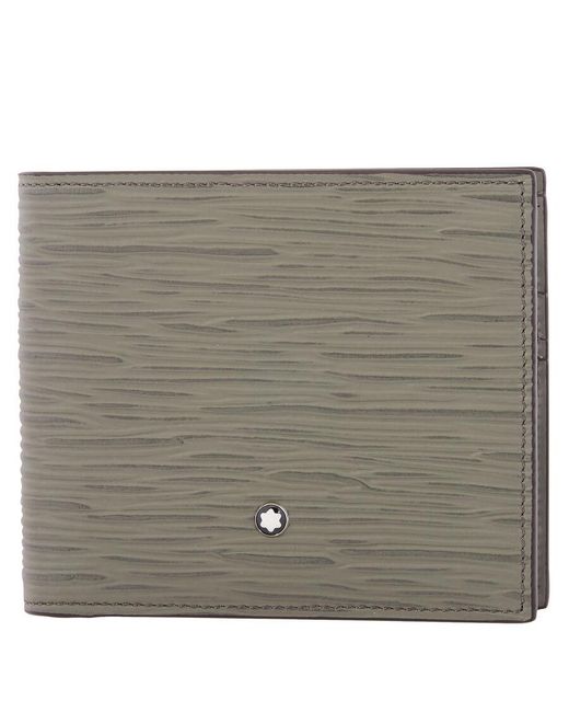 Montblanc Gray Medium 4810 Wallet 8Cc for men