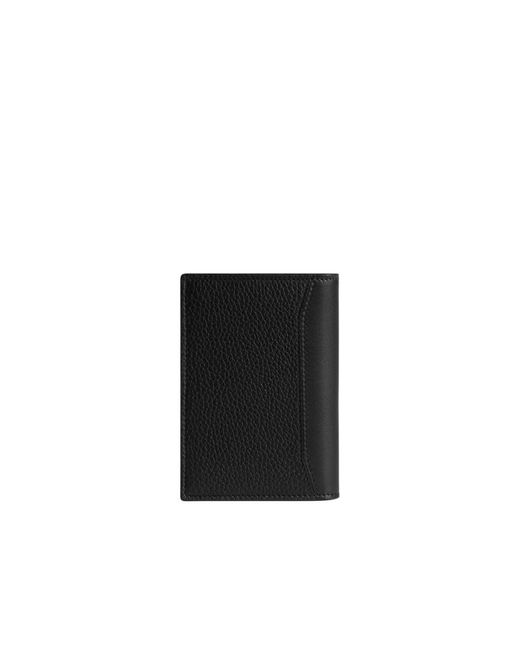 Dunhill Black 1893 Harness Leather Business Card Case for men