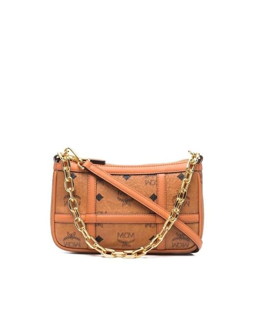 MCM Brown Ladies Delmy Shoulder Bag