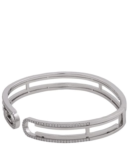Messika White Move 10Th 18K Diamond Bangle for men