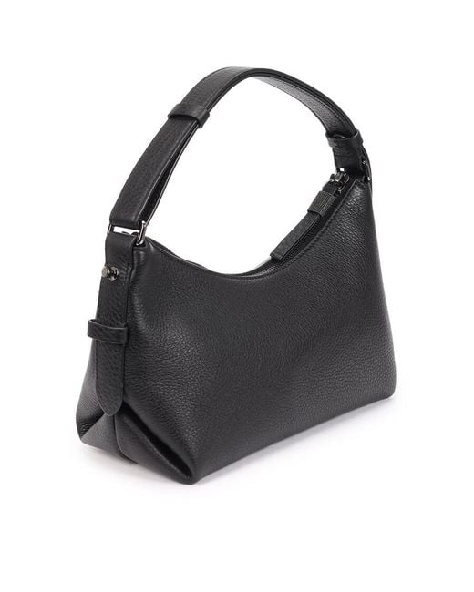 Brunello Cucinelli Black Leather Shoulder Bag