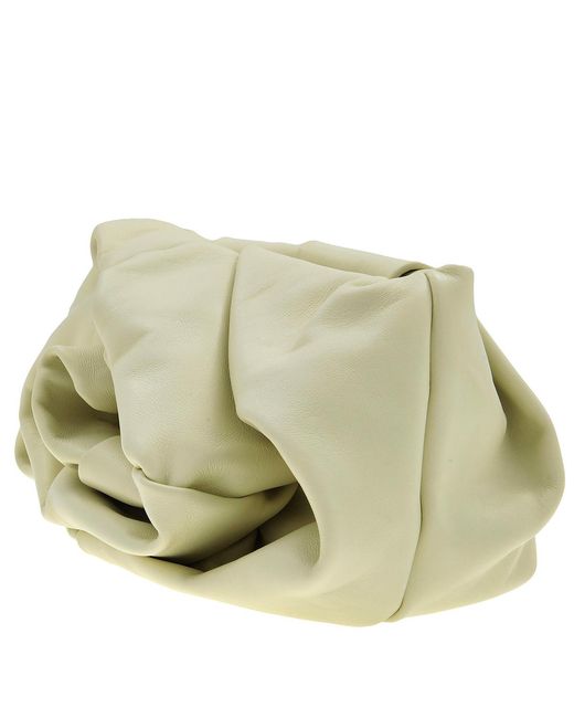 Burberry Metallic Faux Flower Detailing Clutch Bag