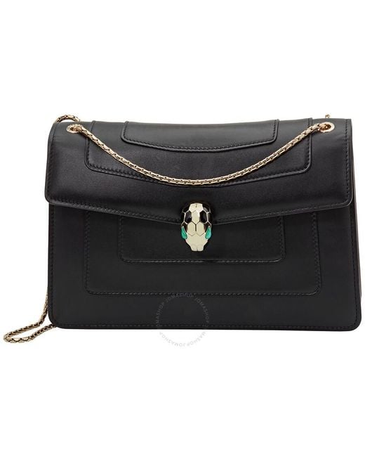 BVLGARI Black Serpenti Forever Shoulder Bag