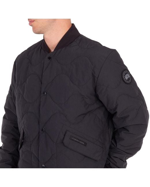 Canada Goose Blue Boswell Reversible Quilted Bomber Jacket for men