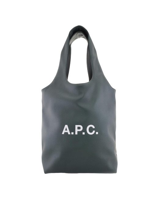 A.P.C. Green Ninon Small Tote Bag