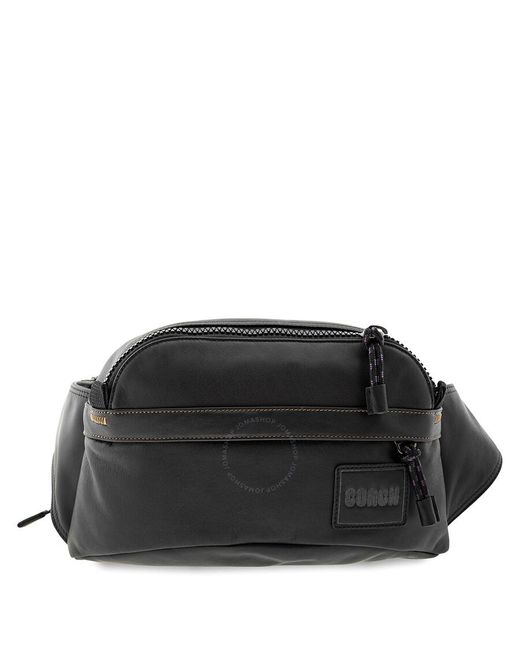 COACH Black Pacer Belt Bag for men