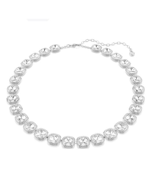 Swarovski Metallic Una Angelic Rhodium Plated Crystal Necklace