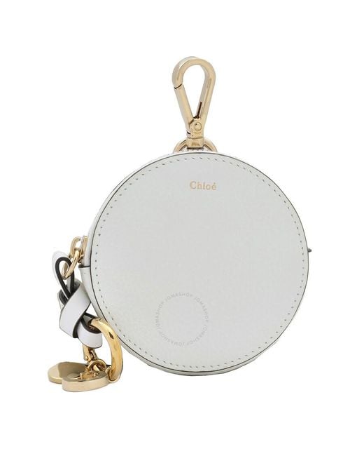 Chloé Metallic Crystal Alphabet Coin Purse