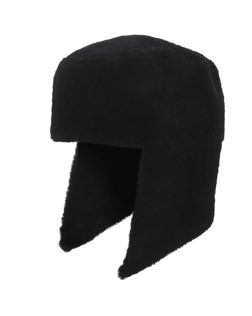 Burberry Black Shearling Trapper Hat