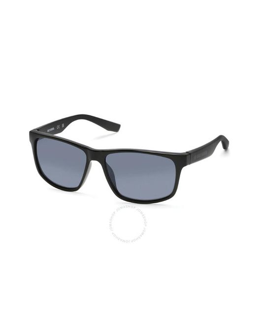 Harley Davidson Blue Smoke Mirror Rectangular Sunglasses Hd0137v 01c 61 for men
