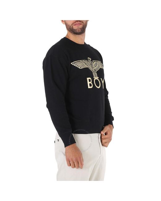 BOY London Black Long-sleeve Boy Eagle Sweatshirt for men