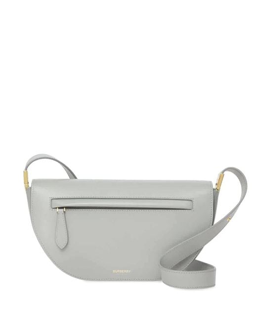 Burberry Gray Olympia Small Shoulder Bag