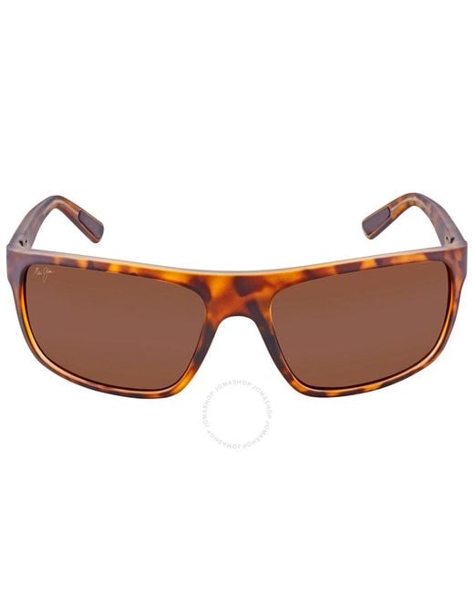 Maui Jim Brown Byron Bay Hcl Bronze Rectangular Sunglasses H746-10m 62