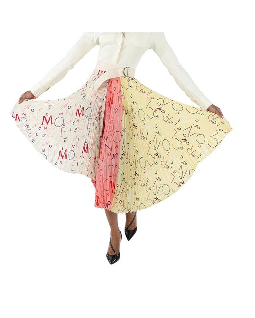 Moncler Multicolor 1952 Asymmetric Pleated Skirt