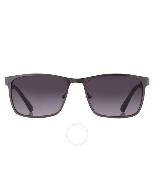 Kenneth Cole Purple Gradient Smoke Square Sunglasses Kc1329 09b 57 for men