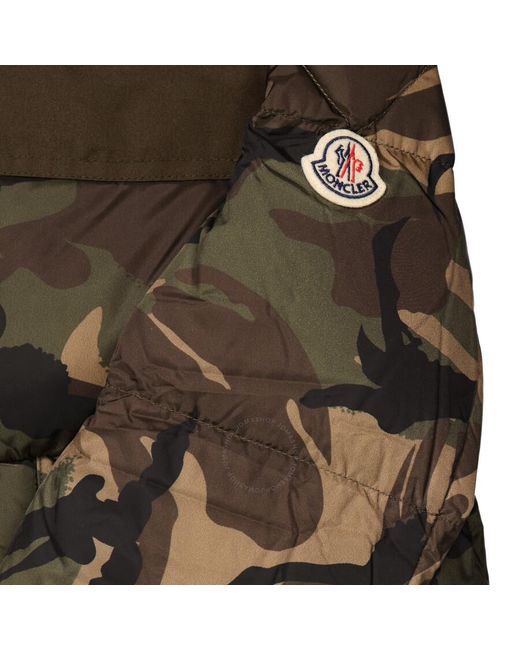 Moncler Boys Sufaye Camouflage Down Puffer Jacket in Green for Men Lyst UK