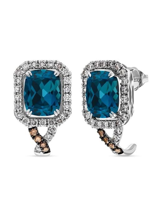 Le Vian Blue Ladies Semi Precious Earrings Set