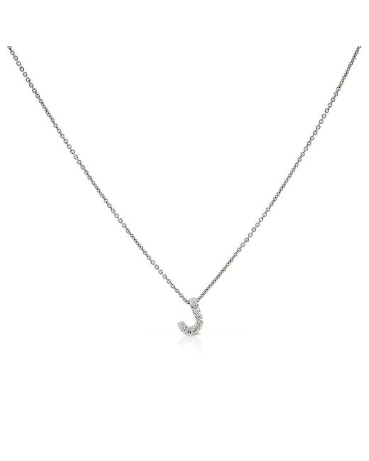 Roberto Coin Metallic 18k Gold Tiny Treasures Diamond Letter J Pendant