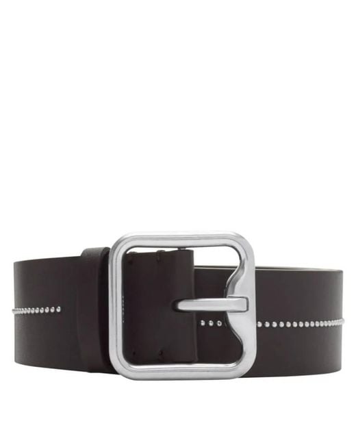 Burberry Brown Studded 35 Leather Belt for men