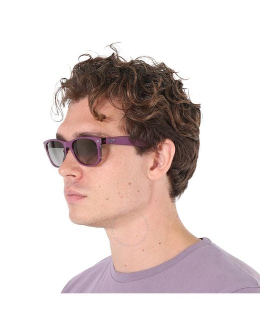 Ray-Ban Brown New Wayfarer Classic Gray Gradient Polarized Rectangular Sunglasses Rb2132 6606m3 55