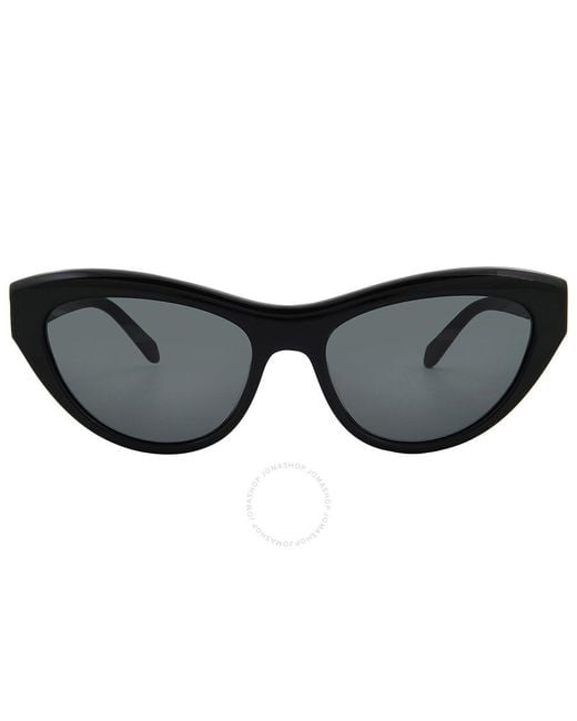 Ferragamo Black Grey Cat Eye Sunglasses Sf1103s 001 55