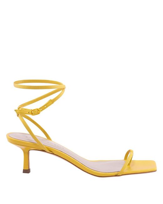 STUDIO AMELIA Metallic Ankle Bind 50 Entwined Leather Sandals