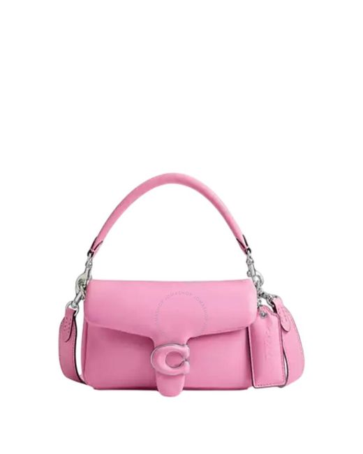 COACH Pink Pillow Tabby Leather Shoulder Bag