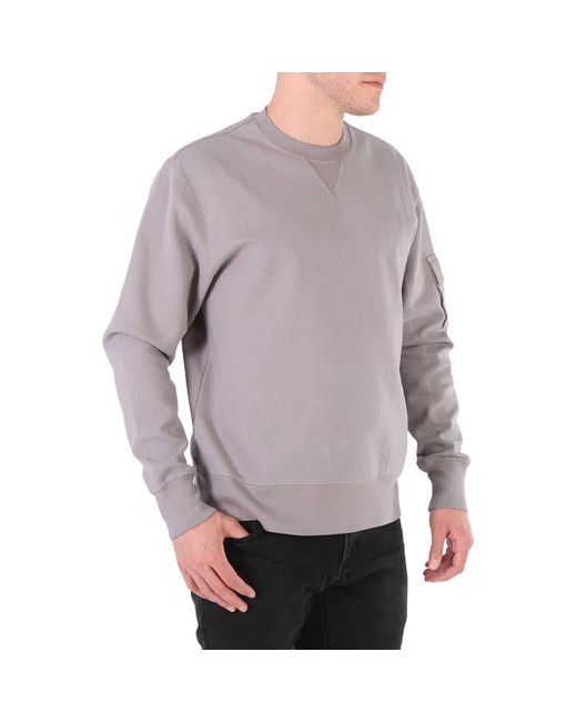 A_COLD_WALL* Gray Embroidered Crewneck Sweatshirt for men