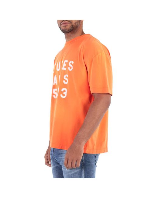 Etudes Studio Orange Spirit Organic Cotton T-shirt for men