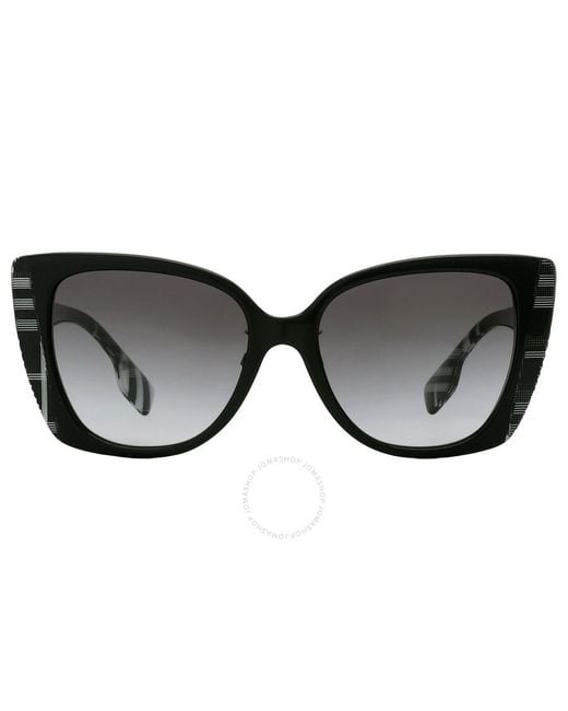 Burberry Black Meryl Grey Gradient Butterfly Sunglasses Be4393f 40518g 54
