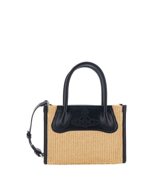 Vivienne Westwood Blue Troy Small Tote Bag