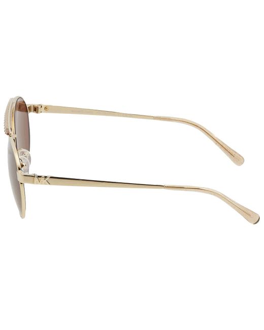 Michael Kors Brown Solid Round Sunglasses