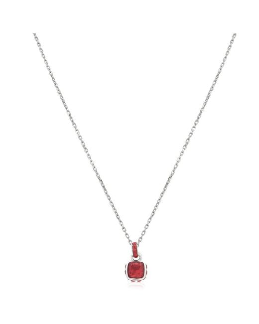 Swarovski Metallic Birthstone Pendant Jul Pendant Rhodium Shiny
