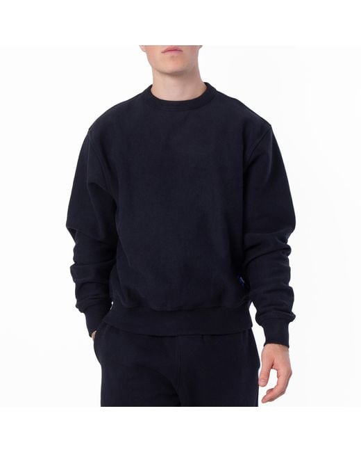 Burberry Black Ekd Embroidered Cotton Sweatshirt for men