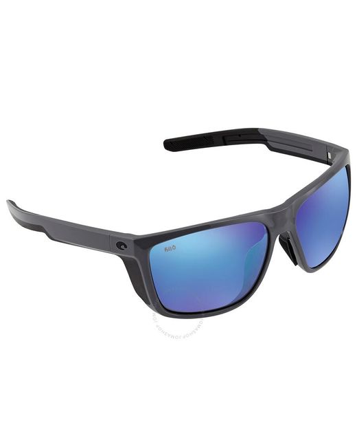 Costa Del Mar Ferg Xl Blue Mirror Polarized Glass Sunglasses 6s9012 901208 62 for men