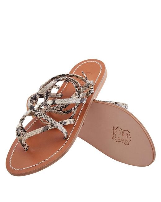 K. Jacques White Crisscrossed Straps Zenobie Sandals, Brand Size 36 (Us