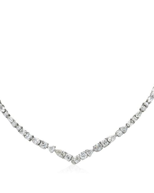 Swarovski Brown Mesmera Necklace Rhodium Shiny Crystal