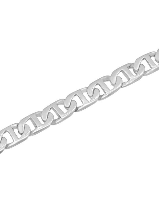 Robert Alton Metallic Stainless Steel Link Bracelet for men