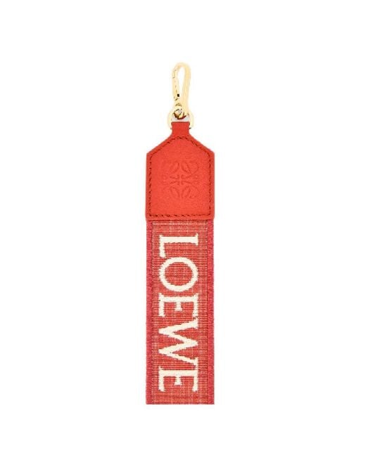 Loewe Red Anagram Strap for men