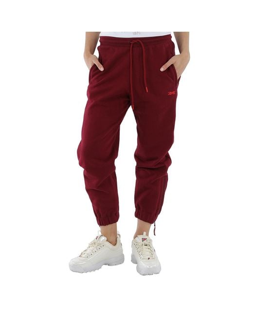 Reebok X Victoria Beckham Ladies Logo-Embroidered Track Pants, Brand