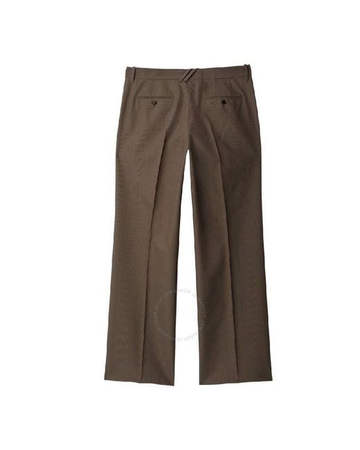 Burberry Brown Wool Tailored Trousers, Brand Size 50 (Waist for men