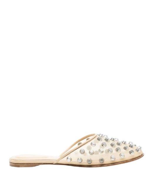 Alexander Wang Natural T By Rhodes Stud Embellished Slippers, Brand Size 39 Us