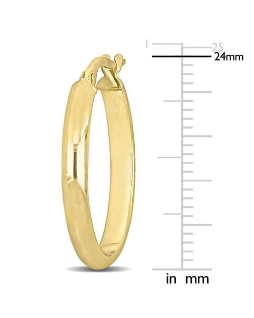 Amour Metallic 19Mm Hoop Earrings for men