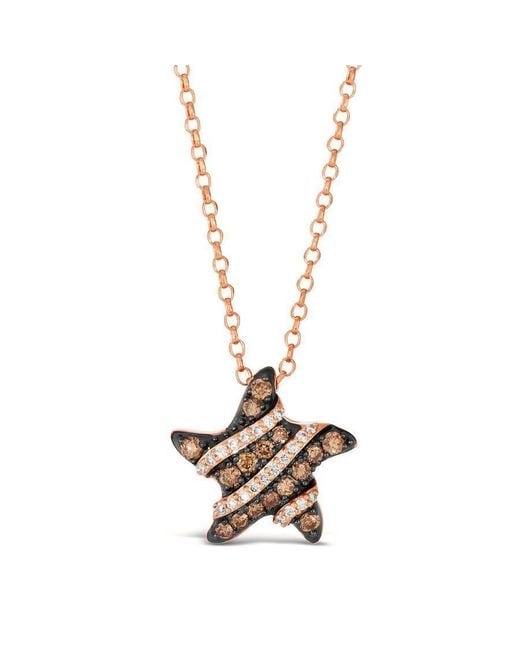 Le Vian Metallic Ladies Godiva Pendant Necklace Set