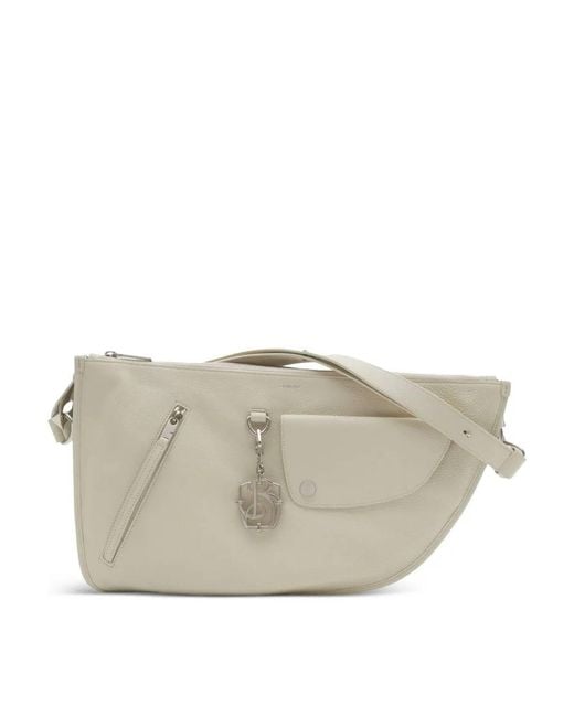Burberry Gray Shield Twin Shoulder Bag