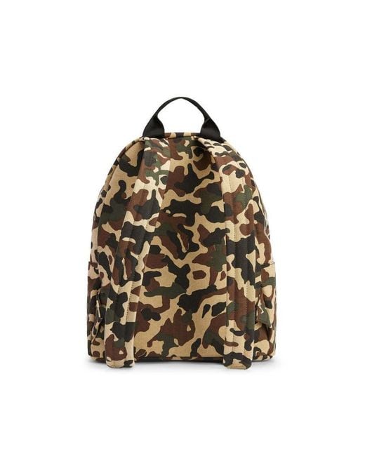 Giuseppe Zanotti Black Bud Camouflage Logo Backpack Multiple Colors Bags Backpacks for men